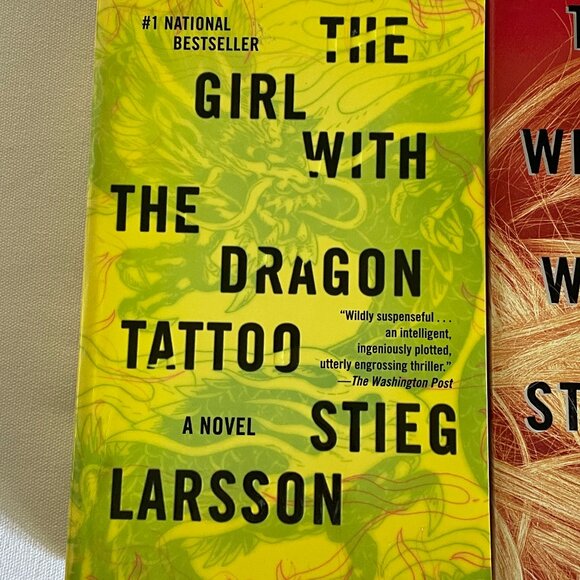 3 Book Set The Girl Who Kicked The Hornets Nest-Played With Fire-Dragon Tattoo - Picture 2 of 5